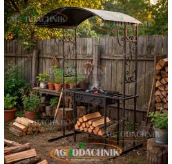 Мангал с крышей Локи