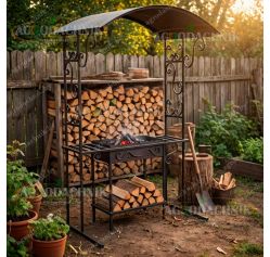 Мангал с крышей Локи