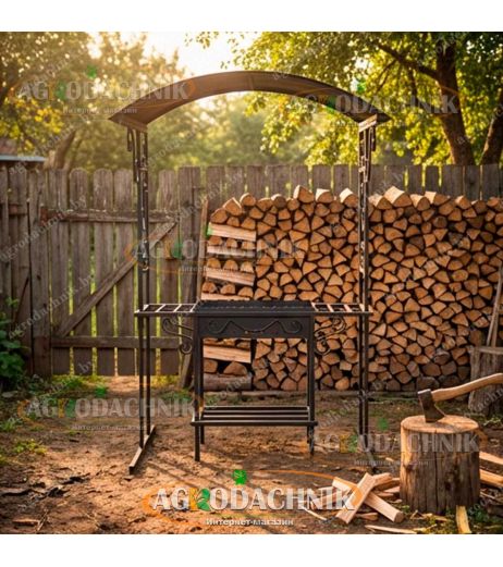 Мангал с крышей Локи