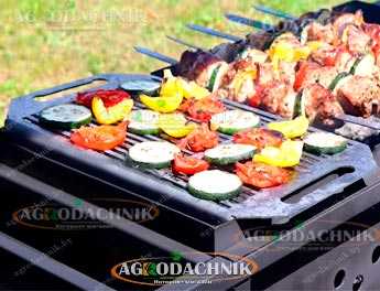 Решетка барбекю на мангале