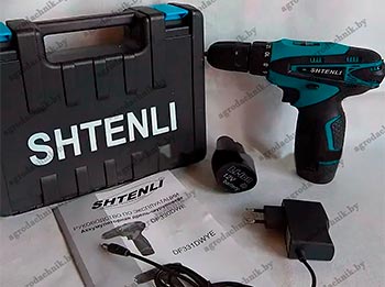 Шуруповерт Shtenli DF330DWE с набором в кейса