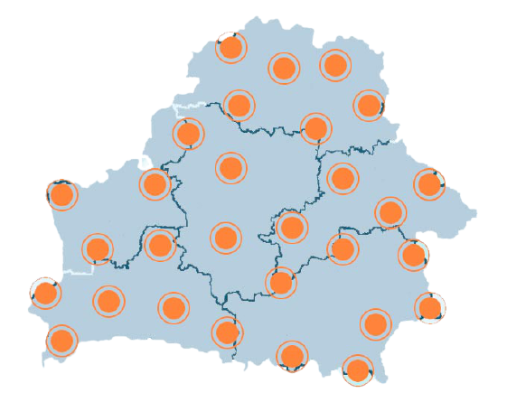 Карта беларуси доставки